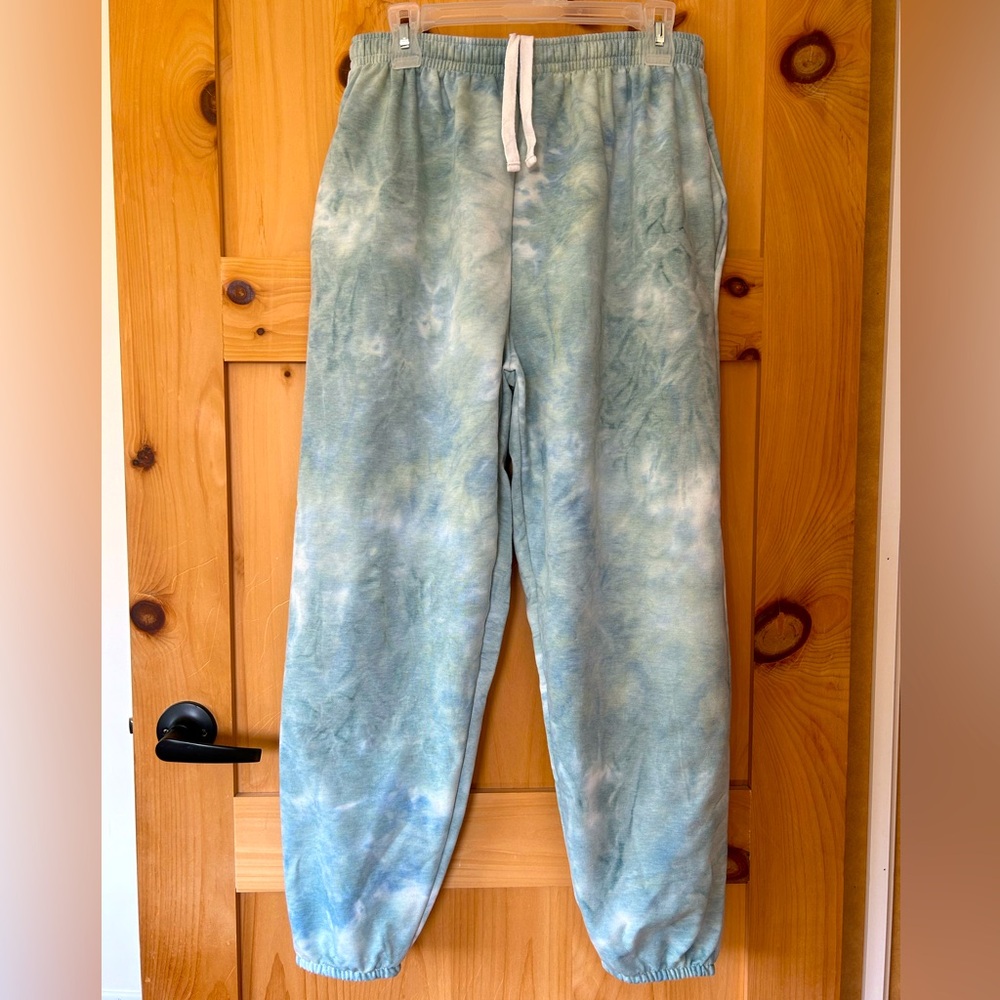 Tie-dye sweatpants, made in Canada